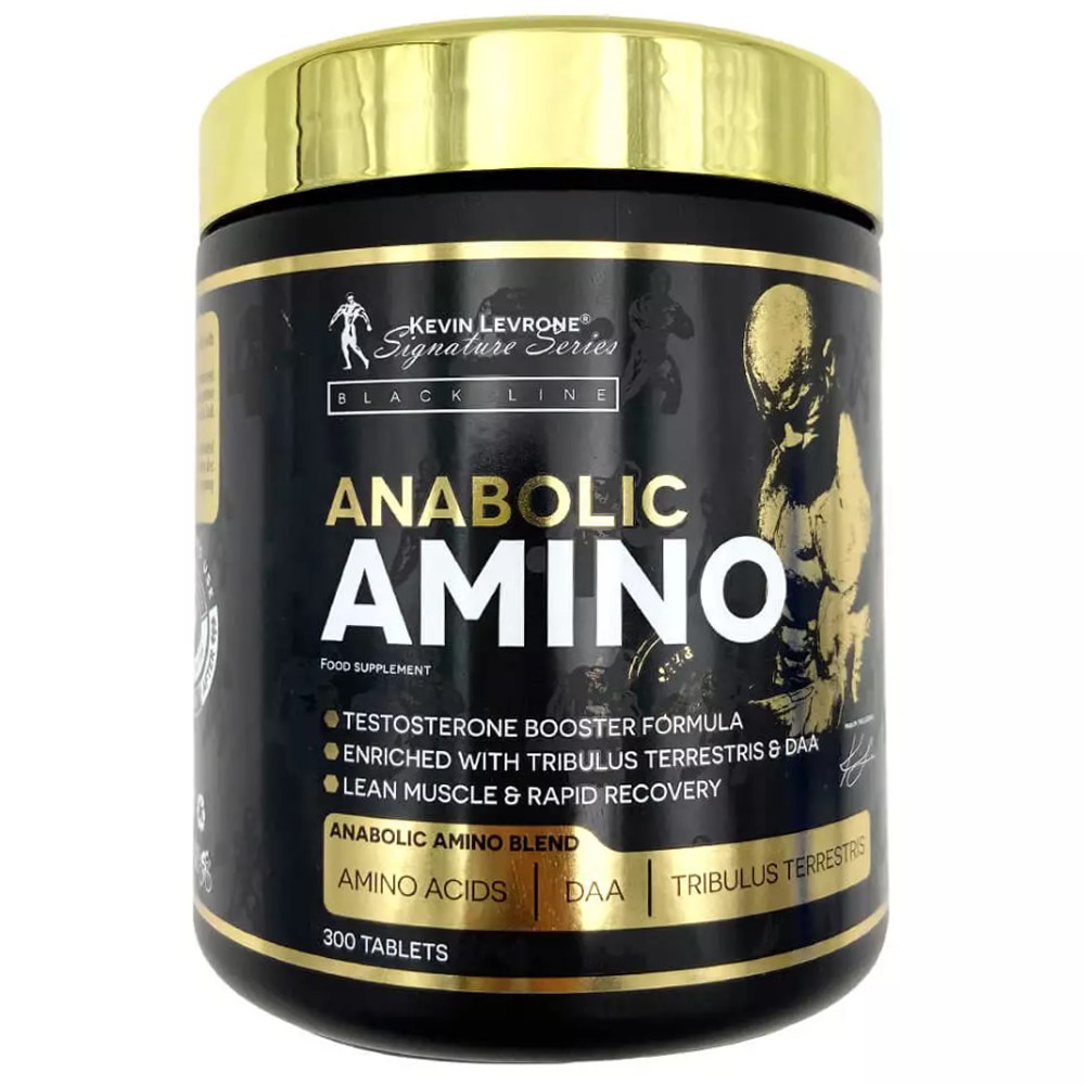 Kevin Levrone Anabolic Amino, 300 Tablets, Recover Faster, Enriched with Tribulus | 14672-XGBY Levrone Black | 14672-XGBY