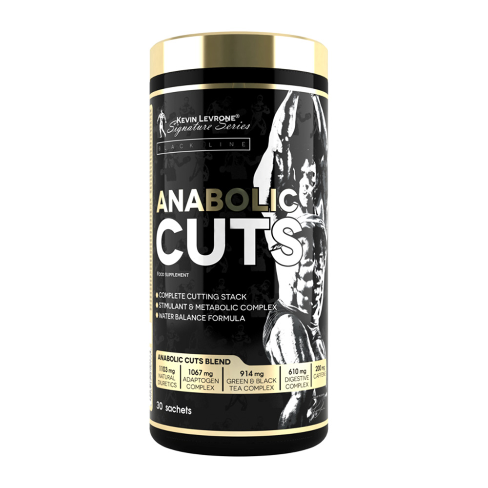 Kevin Levrone Anabolic Cuts, 30 Sachets, Burning of Excess Fat, Includes Diuretics | 47601-MFKA Levrone Black | 47601-MFKA