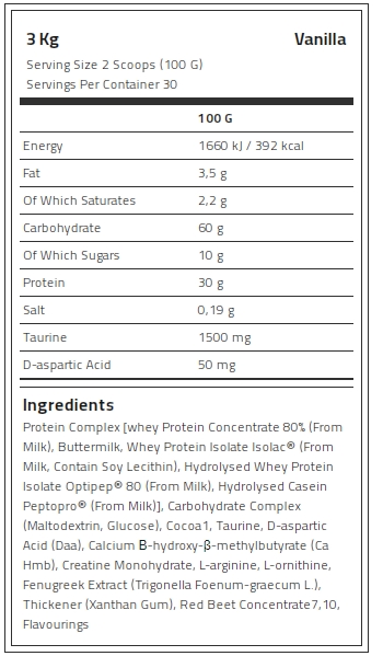 Kevin Levrone Anabolic Mass, 3 Kg, Contributes to a Growth in Muscle Mass | 43890-WYME Levrone Black | 43890-WYME