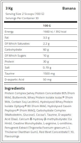 Kevin Levrone Anabolic Mass, 3 Kg, Contributes to a Growth in Muscle Mass | 43890-WYME Levrone Black | 43890-WYME