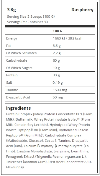 Kevin Levrone Anabolic Mass, 3 Kg, Contributes to a Growth in Muscle Mass | 43890-WYME Levrone Black | 43890-WYME