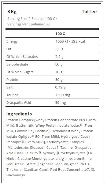 Kevin Levrone Anabolic Mass, 3 Kg, Contributes to a Growth in Muscle Mass | 43890-WYME Levrone Black | 43890-WYME