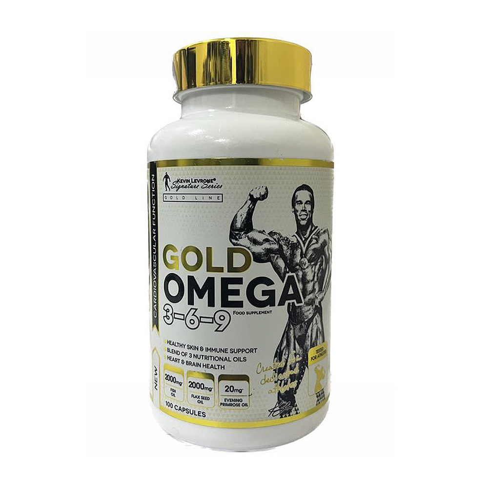 Kevin Levrone Gold Omega 3 6 9, 100 Capsules, Support Brain Health, Support Heart Health | 53807-CWQO Levrone Gold | 53807-CWQO