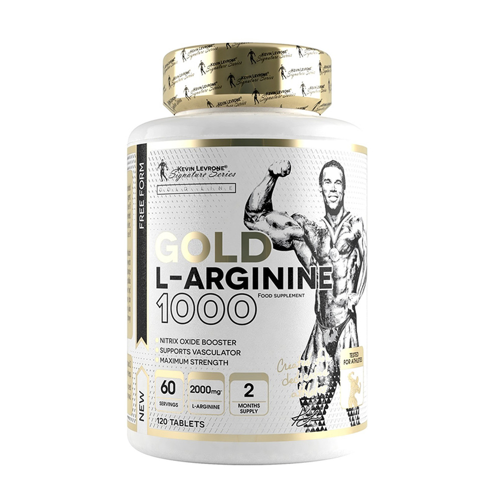 Kevin Levrone L Arginine, 120 Tablets, Provides as Much as 4000 Mg of Pure L-arginine | 18275-IFRH Levrone Gold | 18275-IFRH