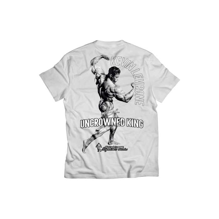 Kevin Levrone T-Shirt UNCROWNED KING 240g White 5903719263900 | 84096-YSMP Levrone Merch | 84096-YSMP
