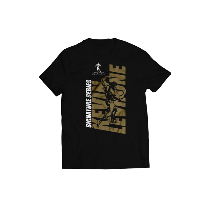 Kevin Levrone T-shirt Black/Gold logo 170 g 5903719254830 | 74269-AHQV Levrone Merch | 74269-AHQV